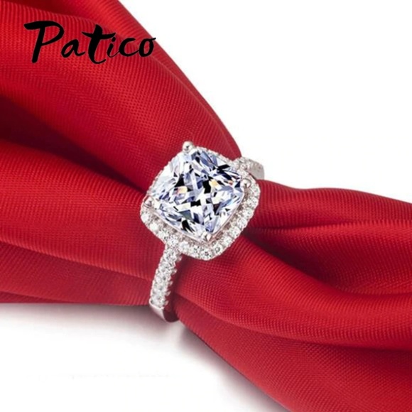 NWT 925 Sterling Silver Cubic Zirconia Round Ring - Picture 1 of 2